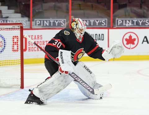 Matt Murray #30 of the Ottawa Senators  (Photo by Matt Zambonin/Freestyle Photography/Getty Images)