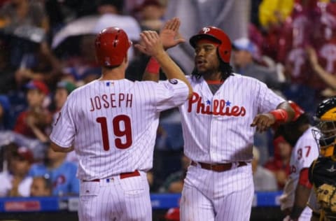 Joseph, not Franco, Might Be in the Opening Day Lineup. Photo by H. Martin/Getty Images.