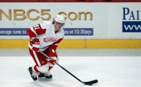 Sergei Fedorov #91 Detroit Red Wings (Photo by Jonathan Daniel/Getty Images/NHLI)