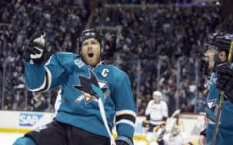 Joe Pavelski’s leadership had as much to with the Stanley Cup finals run by the San Jose Sharks as anything else. Neville E. Guard-USA TODAY Sports