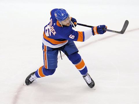 New York Islanders defenseman Ryan Pulock (6). Mandatory Credit: John E. Sokolowski-USA TODAY Sports