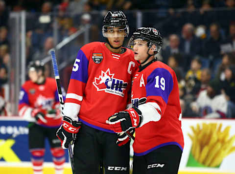 Dawson Mercer #19 (Photo by Vaughn Ridley/Getty Images)