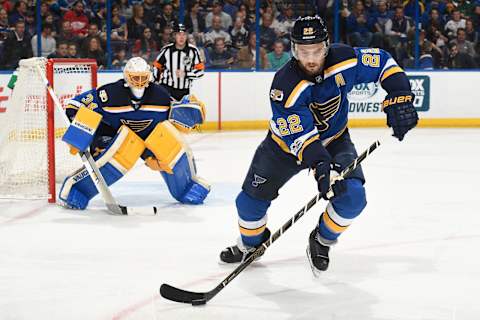 February 20, 2017 at Scottrade Center in St. Louis, Missouri. (Photo by Scott Rovak/NHLI via Getty Images)