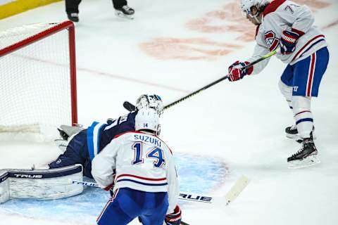 Mar 15, 2021; Winnipeg, Manitoba, CAN; Montreal Canadiens Tyler Toffoli Mandatory Credit: Terrence Lee-USA TODAY Sports