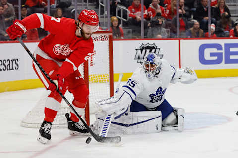 Michael Rasmussen of the Detroit Red Wings. Mandatory Credit: Rick Osentoski-USA TODAY Sports