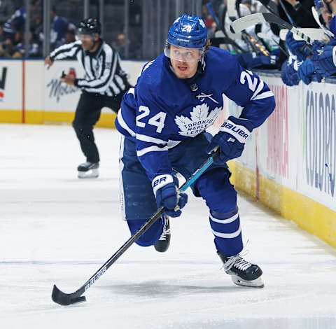 TORONTO, ON – FEBRUARY 29: Kasperi Kapanen #24 of the Toronto Maple Leafs . (Photo by Claus Andersen/Getty Images)