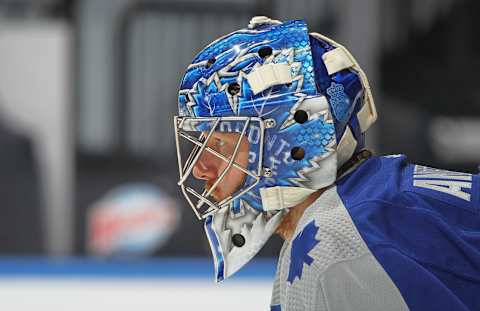 Frederik Andersen #31 of the Toronto Maple Leafs. (Photo by Claus Andersen/Getty Images)