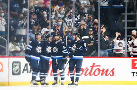 Winnipeg Jets, Nikolaj Ehlers (27). Mandatory Credit: Terrence Lee-USA TODAY Sports