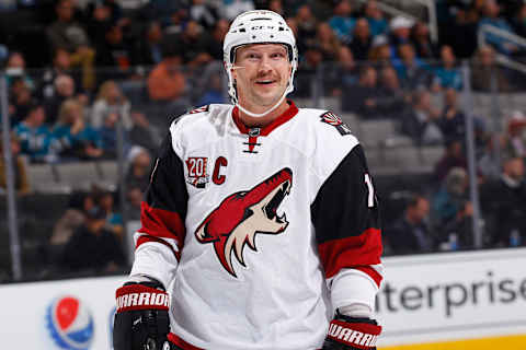 Shane Doan #19, Arizona Coyotes (Photo by Rocky W. Widner/NHL/Getty Images)