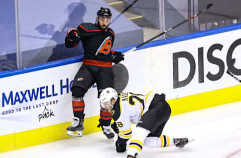 TORONTO, ONTARIO – AUGUST 17: Vincent Trocheck #16 of the Carolina Hurricanes (Photo by Elsa/Getty Images)