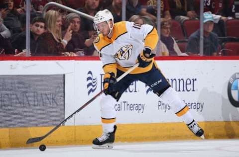 Colton Sissons #10 of the Nashville Predators(Photo by Christian Petersen/Getty Images)