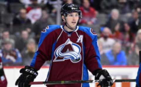 NHL Trade Deadline: Feb 7, 2017; Denver, CO, USA; Colorado Avalanche center Matt Duchene (9) during the first period against the Montreal Canadiens at the Pepsi Center. Mandatory Credit: Ron Chenoy-USA TODAY Sports