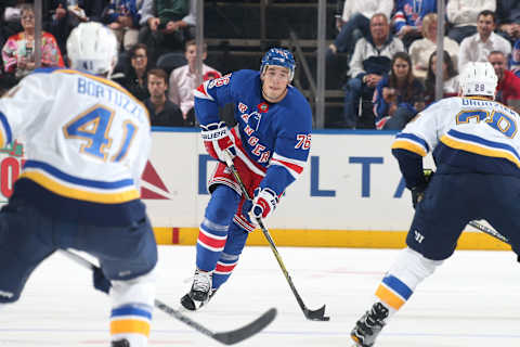 NEW YORK, NY – OCTOBER 10: Brady Skjei