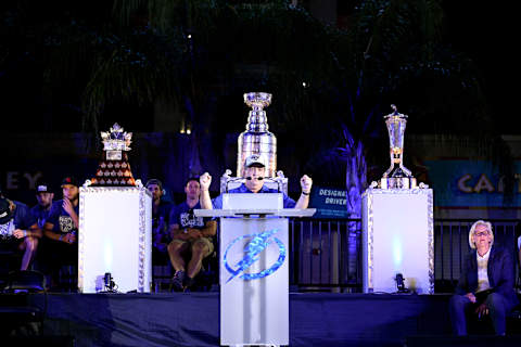 2020 Stanley Cup Champions. (Photo by Douglas P. DeFelice/Getty Images)