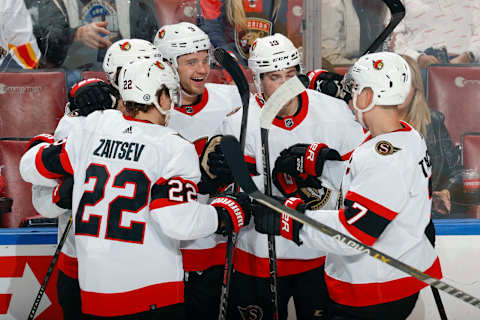 Josh Norris #9 of the Ottawa Senators (Photo by Joel Auerbach/Getty Images)