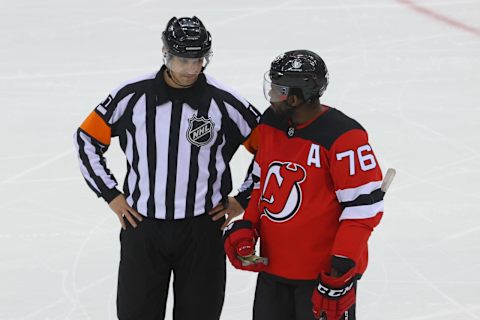 New Jersey Devils defenseman P.K. Subban (76): (Ed Mulholland-USA TODAY Sports)