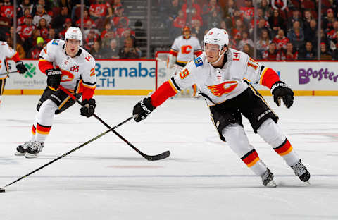 Matthew Tkachuk #19 of the Calgary Flames (Photo by Jim McIsaac/Getty Images)