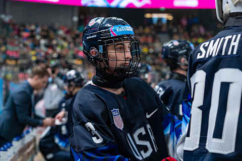 Seamus Casey #3 of United States during the Lausanne 2020 Winter Youth Olympics (Photo by RvS.Media/Monika Majer/Getty Images)