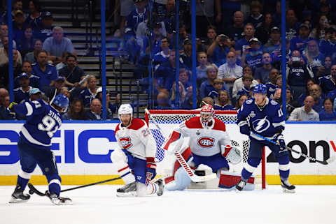 Steven Stamkos #91 of the Tampa Bay Lightning. (Photo by Bruce Bennett/Getty Images)