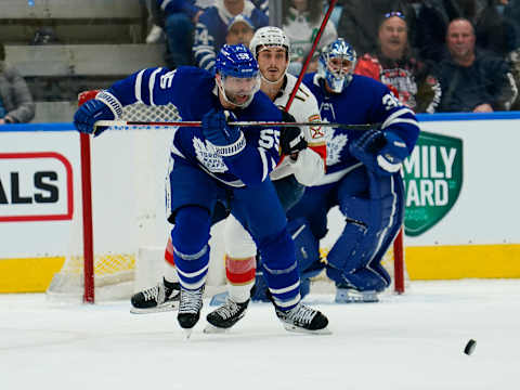 Mar 27, 2022; Toronto, Ontario, CAN; Toronto Maple Leafs defenseman Mark Giordano (55)   Mandatory Credit: John E. Sokolowski-USA TODAY Sports