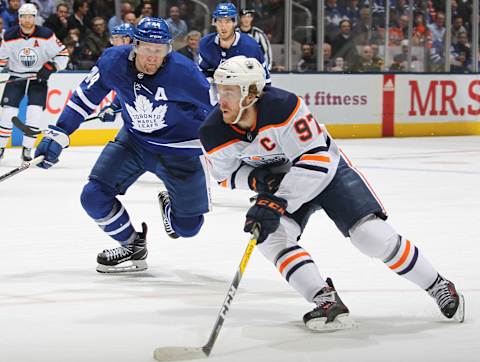 TORONTO, ON – JANUARY 06: Connor McDavid #97 of the Edmonton Oilers (Photo by Claus Andersen/Getty Images)