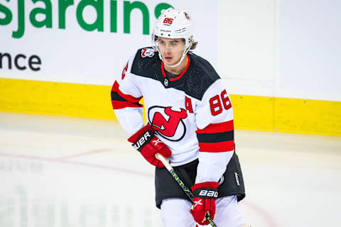 New Jersey Devils center Jack Hughes (86): Sergei Belski-USA TODAY Sports