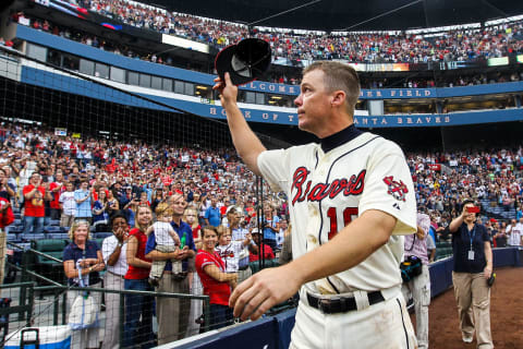 Atlanta Braves third baseman Chipper Jones. (Photo by Daniel Shirey/Getty Images)