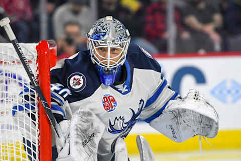 Manitoba Moose, Mikhail Berdin. (Photo by Stephane Dube /Getty Images)