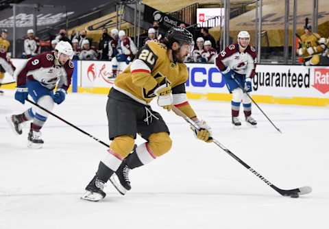 Chandler Stephenson #20 of the Vegas Golden Knights. (Photo by Ethan Miller/Getty Images)