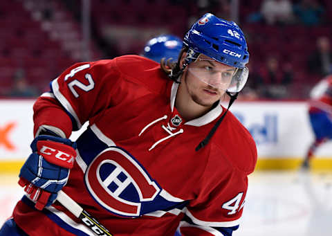 Dec 20, 2016; Montreal, Quebec, CAN; Montreal Canadiens forward Sven Andrighetto. Mandatory Credit: Eric Bolte-USA TODAY Sports