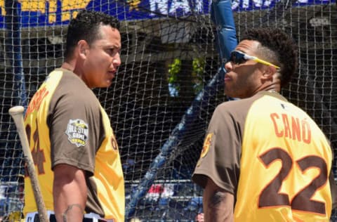 SAN DIEGO, CA – JULY 12: (L-R) Miguel Cabrera