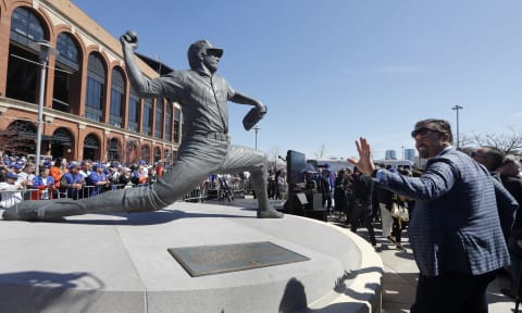 The Tom Seaver statue outside Citi Field in New York.. (Photo by Jim McIsaac/Getty Images)