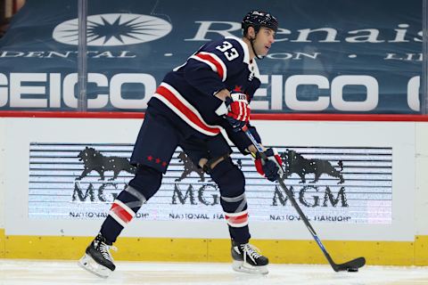 Zdeno Chara #33 of the Washington Capitals. (Photo by Patrick Smith/Getty Images)