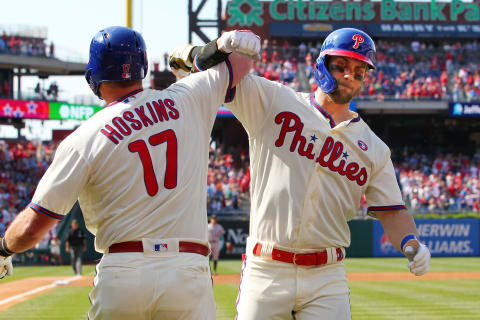 The one-two punch of Harper and Hoskins is poison to opposing moundsmen. Photo by Rich Schultz/Getty Images.