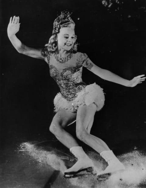 Norwegian figure skater and movie star Sonja Henie