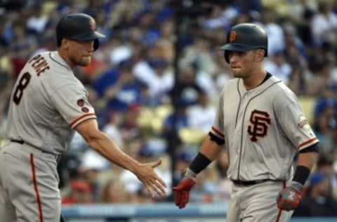 Joe Panik (right) could be passing 