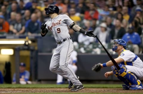 MILWAUKEE, WI – SEPTEMBER 29: Nicholas Castellanos #9 of the Detroit Tigers hits a home run in the fifth inning against the Milwaukee Brewers at Miller Park on September 29, 2018 in Milwaukee, Wisconsin. (Photo by Dylan Buell/Getty Images)