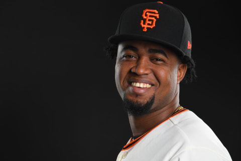 SCOTTSDALE, AZ – FEBRUARY 21: Jandel Gustave#81 of the San Francisco Giants poses during the Giants Photo Day on February 21, 2019 in Scottsdale, Arizona. (Photo by Jamie Schwaberow/Getty Images)