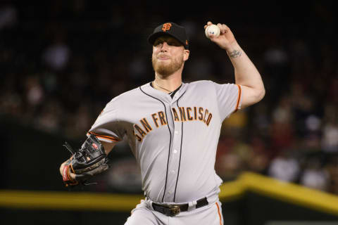 PHOENIX, ARIZONA – JUNE 22: Will Smith #13 of the San Francisco Giants delivers a pitch during the ninth inning of the MLB game against the Arizona Diamondbacks at Chase Field on June 22, 2019 in Phoenix, Arizona. The Giants won 7-4. (Photo by Jennifer Stewart/Getty Images)