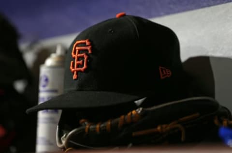 SF Giants hat. (Photo by Rich Schultz/Getty Images)