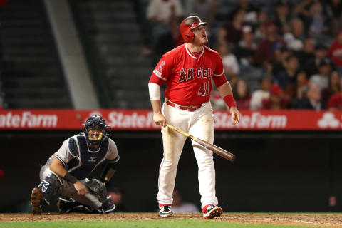 The SF Giants added former Los Angeles Angeles 1B Justin Bour #41 on a minor-league deal. (Photo by Sean M. Haffey/Getty Images)