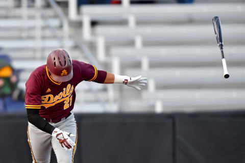 SF Giants prospect Carter Aldrete with the Arizona State Sun Devils. (Photo by Alika Jenner/Getty Images)