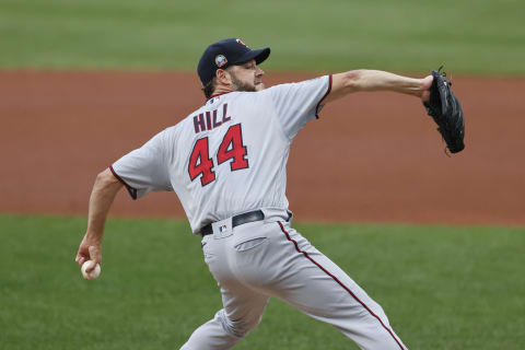 Rich Hill #44 of the Minnesota Twins could be an SF Giants target this offseason. (Photo by Ron Schwane/Getty Images)