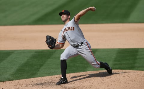 The SF Giants non-tendered southpaw starter Tyler Anderson giving them even less depth at the position. (Photo by Michael Zagaris/Oakland Athletics/Getty Images)