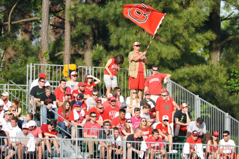 NC State baseball fans. (Photo by Lance King/Getty Images)