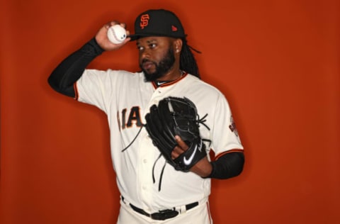 SCOTTSDALE, AZ – FEBRUARY 20: Johnny Cueto #47 of the San Francisco Giants poses on photo day during MLB Spring Training at Scottsdale Stadium on February 20, 2018 in Scottsdale, Arizona. (Photo by Patrick Smith/Getty Images)