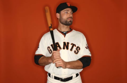 SCOTTSDALE, AZ – FEBRUARY 20: Mac Williamson #51 of the San Francisco Giants poses on photo day during MLB Spring Training at Scottsdale Stadium on February 20, 2018 in Scottsdale, Arizona. (Photo by Patrick Smith/Getty Images)