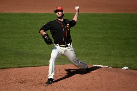 SCOTTSDALE, ARIZONA – FEBRUARY 25: Drew Pomeranz #37 of the San Francisco Giants delivers a pitch during the spring game against the Chicago White Sox at Scottsdale Stadium on February 25, 2019 in Scottsdale, Arizona. (Photo by Jennifer Stewart/Getty Images)