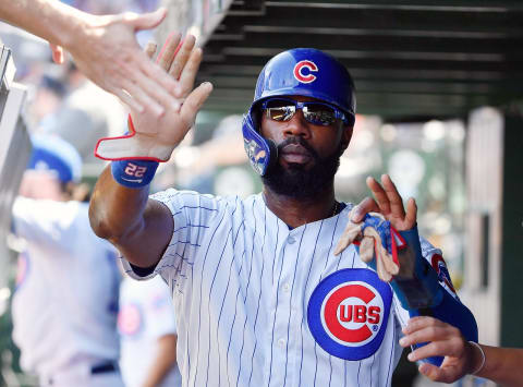 Cubs outfielder Jason Heyward. (Photo by Quinn Harris/Getty Images)