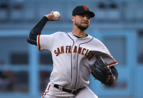 SF Giants pitcher Tyler Beede. (Photo by Victor Decolongon/Getty Images)